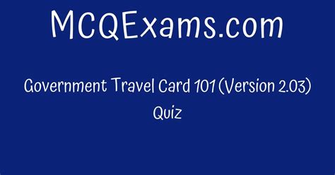 vanessa is applying for an iba|Government Travel Card 101 (Version 2.03) Quiz .